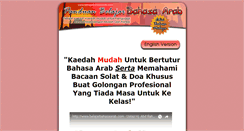 Desktop Screenshot of belajarbahasaarab.com